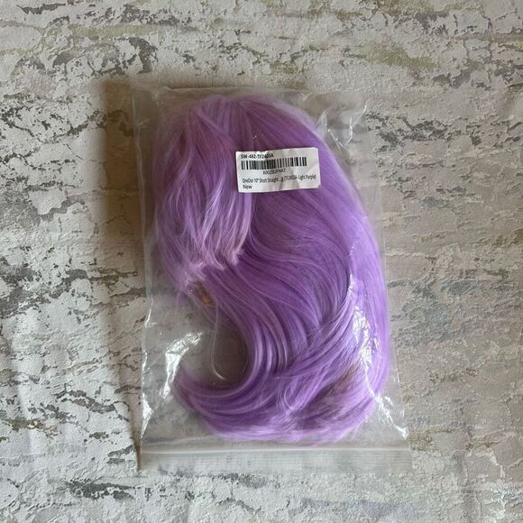 Onedor 10” Purple Lilac Bob Wig Flapper Cosplay Adjustable - Picture 5 of 6